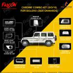 FALCON CAR CHROME ACCESSORIES COMBO KIT FOR BOLERO 2020 ONWARDS