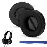 Crysendo Black Leather Headset Ear Cushion For Sony Wh-Xb700
