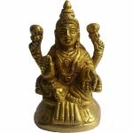 ORAMSA Elegant Idol Murti Idol Statue Sculpture Laxmiji Brass Statue Good Luck Gift & Home Décor Decorative Showpiece