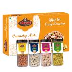 YUM YUM 1kg Dry Fruits Gift Box (Diwali Celebration) (Almonds, Cashews, Pista & Raisin - 250g Each)