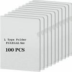 LRS Transparent L-Folder-FS-48 FS Legal Size Document Holder (Pack of 48)