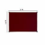 ALKOSIGN Platinum Series (1.5ft x 2ft, Maroon) Premium Material Pin-up Board/Soft Board/Bulletin Board/Pin-up Display Board/Notice Board for Office, School and Home