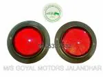 GMJ AUTOPARTS & ACCESSORIES- WILLYS CJ BODY INDICATOR REFLECTOR SET OF 2 PC| |spare parts, accessories Compatible for willy jeep (RED COLOUR ROUND)