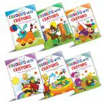 Kid's Colouring Books Set of 6