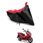 AASHTIK MART New Honda PCX 125 Universal Motorcycle Bike/Scooty Two Wheeler Safety Full Body Cover Honda PCX 125 Red Black Colour KK-356