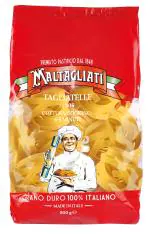 Damati Foods Maltagliati Italian Tagliatelle Pasta 500 gms | 100% Durum Wheat Semolina | Vegetarian Ribbon Shape Pasta