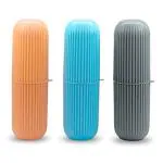 MAPPERZ Capsule Shape Travel Accessories Holder/ Toothbrush Toothpaste Case Holder - Multicolor (3)