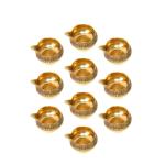 SHIVDEV CRAFT Set of 10 Brass Diwali Diya for Puja Room Oil Lamp - Diwali Decoration Items for Home Decor (3.5 Cm X 4.6 Cm, Brass) - Diwali Diyas