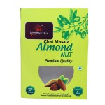 FOODNUTRA Almonds Chat Masala Flavored,100% Natural, Roasted Badam, Dry Nuts 250g Almonds