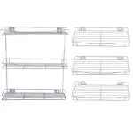 JISUN Stainless Steel Detergent Rack 12x6x18 Inch & (Pack of 3) 12x6 Inch for Kitchen
