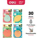 Deli EA55602 Sticky Notes, 30 Sheets, 80 gm, 76 X 76 mm, Assorted, Pack of 5