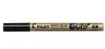 Pilot Super Colour Marker | Fine| Tip Size - 0.7 MM | Marks Permanently on Most Surfaces | Ink Colour - Gold | Pack Of 3