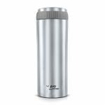 Jivo Infinite Thermosteel Hot and Cold Flask Crypto 500ml (Silver) | Vacuum Insulated | Rust Proof | Leak Proof | Wide Mouth | Stainless Steel Bottle| Small Flask | Coffee coffee mug thermosteel