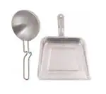 Urban Buy Aluminium Tadka Pan With Stainless Steel Dust Pan and Multicolour, Pack of 2
