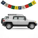 PARTY MIDLINKERZ Tibetan Prayer Multicolor Polyester Car Window Flag