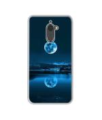 Casotec Moon Pattern Print Design Printed Silicon Soft TPU Back Case Cover for Coolpad Note 5 Lite