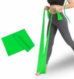 FirstFit Resistance Loop Bands | Elastic Exercise Band Set | Best Resistant Workout Loops for Booty, Glute, Leg & Thigh Exercising  - Green(10-15 lbs) - 59 X 6 Inch