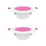 Fybros Pink Silvio Plus Led Junction Box Ceiling Indoor Lights For Home - 9 Watts, 2 Pc