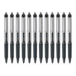 Pilot Hi-Tecpoint V7 RT Fine Point Liquid Ink Pen | Tip Size - 0.7MM | Retractable and Refillable | Dimpled Rubber Grip with Unique Dimple Tip Technology | Ink Colour - Black | Pack of 2