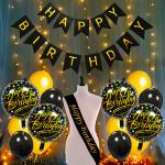 Party Propz Birthday Decoration Combo With Fairy LED Lights For Girls -17 Pcs