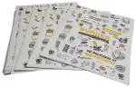 Inditradition Food Wrapping Paper Sheets | Junk Fast Food Print Design, 11x12 Inches (250 Sheets)