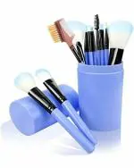 BIOAQUA Professional 12 Piece of Blue Make-up Brushes with container