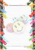 ECLET A4 One Side Ruled Designer Sheets (Pack of 40)