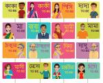 Festiko Bangali Photo Booth Props, Bangali Theme Party Decoration, Props For Photo For Girls Pack Of 16