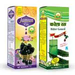 Basic Ayurveda Jamun Ras Indian Black Berry Juice With Bitter Gourd Karela Juice 1000 ml