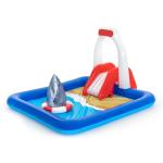 NHR Inflatable Lifeguard Tower Shaped Water Spray Play Center for Kids (234 x 129 x 203 cm, Multicolor)