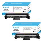 EAIERS 30A Pack of 2 Toner Cartridge Compatible for HP 30A, CF230A Black Toner Cartridge M203,M203d,M203dn,M203dw,M206dnM227,M227s,M227d,M227fdn MFP,M227fdw,MFP,M227sdn,MFP,M230fdw MFP,M230sdn,MFP