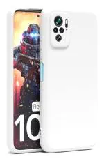 U&E White Silicone Back Cover For Redmi Note 10S