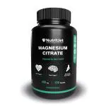 NutritJet Magnesium Citrate Capsules 400mg - Pure Magnesium Supplement 100% (120 capsules)