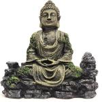 GIG BAZAAR-Aquarium Ancient Buddha Statue Décor Underwater Landscape for Fish Tank Decorations Ornaments Accessories (Medium, Yellow)