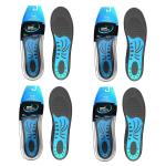 Frido Dual Gel Heavy Duty Trimmable Insoles | Gel Insoles | For Loose Shoes or Replacing Existing Insoles, Thick Shoe Inserts, Extra Comfort and Support | Proudly Made in India (Size 5-9 UK) - Pack of 4 Pairs