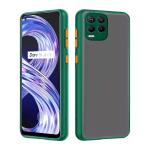 COVERBLACK Realme 8 Pro Back Cover Smoke Case | Camera Bump Protection Frosted Matte | 360 Degree Shockproof Anti-Drop for Realme RMX3081 /Realme 8Pro - Dark Green