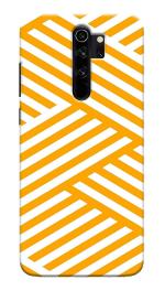 MobiEra Redmi Note 8 Pro Zip Zap Orange Pattern Plastic Designer Printed Hard Case Cover