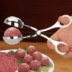 JUPREV Meatball Maker Handmade Fish Meat Rice Ball Maker Cake Pop Meatball Maker Ice Tongs, Cookie Dough Scoop for Kitchen