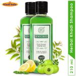 Herbal Khadi Neemsat Fenugreek Extracts Herbal Shampoo, Hair fall Control & Hair Growth 420 ml
