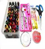 HIRDAY Multipurpose Tailoring Sewing Kit/Thread Box Contains 36 Colored Threads and Accessories