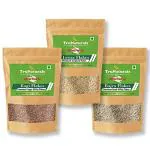 TruNaturals Ragi, Jowar & Bajra Millet Flakes Combo pack offer 600g x 3 | Finger millet, Sorghum, Pearl Millet Flakes Poha Combo | Millet flakes organic unpolished sugar free | Millet cereal breakfast