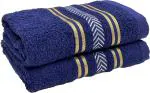 Stamio Cotton 390 Gsm Hand Towel Set - 13 Inch X 21 Inch (Pack Of 2)