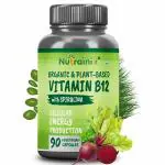 Nutrainix Organic Vitamin B12 With Spirulina 90 Vegetarian Capsules