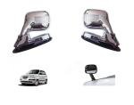 DrivEscape Hyundai Santro Xing Front Fender Chrome Bonnet Mirror With Indicator (set of 2)