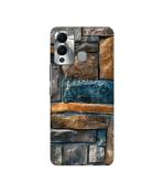 Casotec Decorative Stone Cladding Design 3D Printed Hard Back Case Cover for Infinix Hot 12 Play 4G