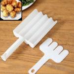 GRETZOMALL Vada Maker, Bhajiya Maker, Gota Maker, Cabbage Manchurian Ball,bhajiya, Meatball, Rice Ball, Vada,Ice Cream Spoon, Doughnut Kitchen Tool for Cooking Creative fritters Spoon 1 pcs