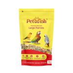 Petwish Premium Mix Seeds Parrot Food for Big Parrot, 31 Types of Seed Mix for Sun Conure, African Gray, Macaw, Cockatoo, Indian Parrot and Other Parrot Food, 0.9kg