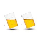 ABGIL Peg Measure Shot Glass Set Of 2 | Measuring Cup Liquid And Dry Measuring Glass | Capacity - (90) ml