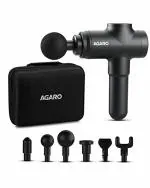 AGARO Corded Electric Strike Gun Massager for Pain Relief, Remove Muscle Fatigue and Increase Blood Circulation Black