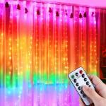 NSCC 300 LED Curtain with Remote Controller 8 Lighting Modes USB Powered for decoration